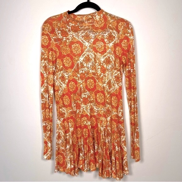Free People “Annabelle” Tunic in Orange - Picture 2 of 8
